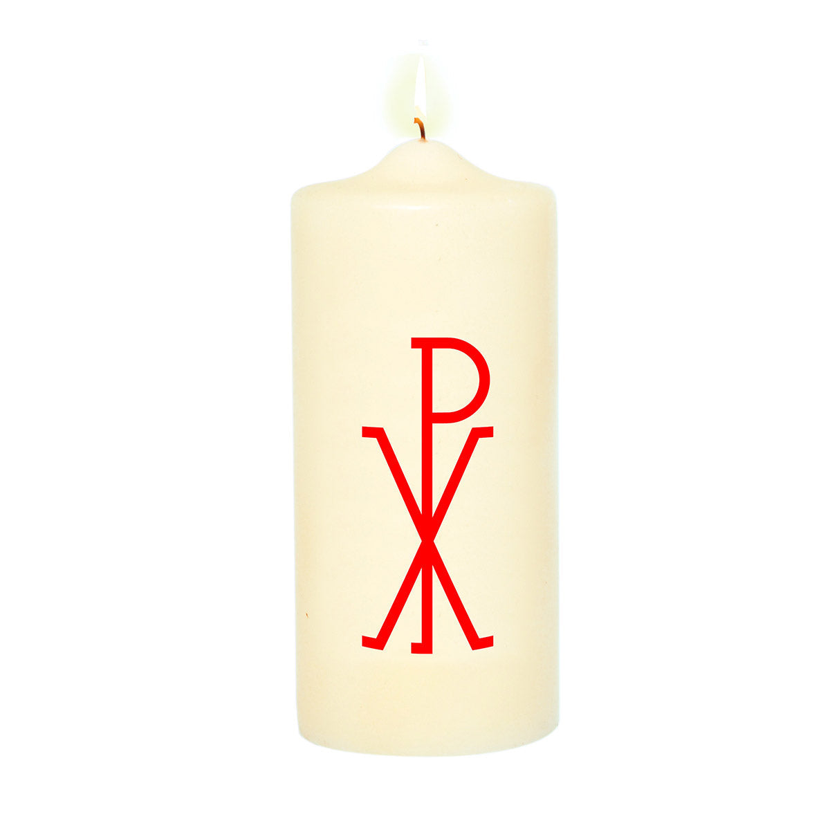 Cierge de baptême 11 cm Croix grégorienne blanc cassé ambre (x18)   Ciergerie Desfossés cierges, bougies, veilleuses votives, neuvaines,  achetez en ligne.
