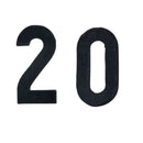 Deux premiers chiffres du millésime 2025 cire noire. Hauteur 2 cm. Ciergerie Desfossés