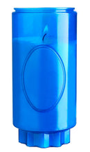 Lampe de sanctuaire combustion 3 jours cire minérale et végétale coloris bleu Ciergerie Desfossés