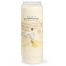 Bougie d'église Neuvaine effigie Carême Médiation chemin vers Pâques. Neuvaine, cire végétale. Ciergerie Desfossés