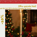 📢 Bougie de l'Avent - dates de 1 à 24 avec illustration Nativité