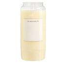 Bougie, lampe défunt et cimetière. Support d'expression écrite au dos. Durée +/- 144 h. Ciergerie Desfossés