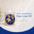 Bougie votive Pape Léon XIV visite en France - septembre 2026 Ciergerie Desfossés