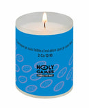 Veilleuse votive Holy Games V80 illustration 360° V80 Luminat coloris bleu. Ciergerie Desfossés