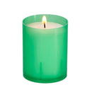 Veilleuse votive Luminat V80 vert Combustion 20h Godet 100% végétal zéro plastique Diamètre 5 cm H 6.5 cm Ciergerie Desfossés