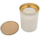 Veilleuse votive L08 à personnaliser godet plastique recyclé. Couvercle inclus H 8 cm Ø 6.5 cm Combustion 28h - Ciergerie Desfossés