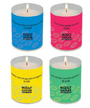 4 bougies votives Holy Games Ciergerie Desfossés. L'Evangile, c'est le sport !