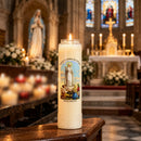 Neuvaine Notre-Dame de Fátima allumée sur un brûloir de dévotion, Ciergerie Desfossés