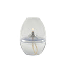 Bougie photophore transparent durée 70h env en polycarbonate ininflammable et incassable. H 12.5cm diam 9.5cm. Ciergerie Desfossés