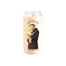 Bougie neuvaine Saint Antoine L04 cire végétale - Durée 6 jours