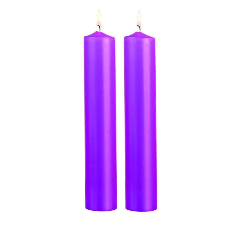 Cierge, bougie de l'Avent - 5 couleurs liturgiques