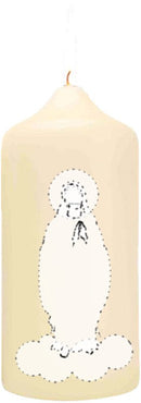 Cierge classique blanc cassé personnalisé (x42)