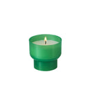 Veilleuse votive Luminat V03 - Durée 6h Godet tulipe coloris vert zéro plastique, matière 100% végétale. Cire minérale. Hauteur 3.5 cm diamètre 4.3 cm Carton de 540 ou boite de 90 veilleuses. Ciergerie Desfossés
