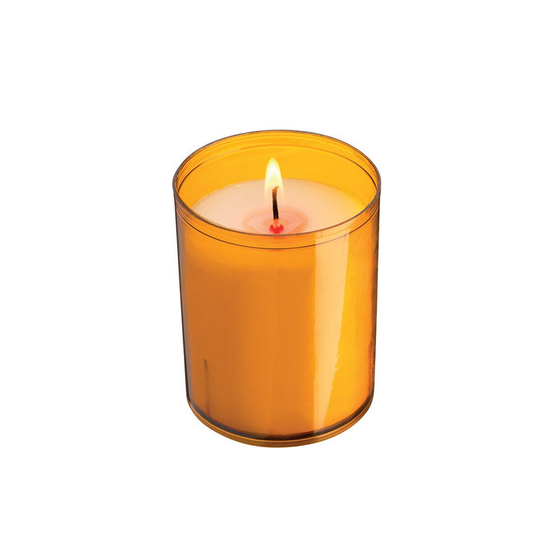 Veilleuse votive plastique recyclé V05 - Durée 20h couleurs au choix