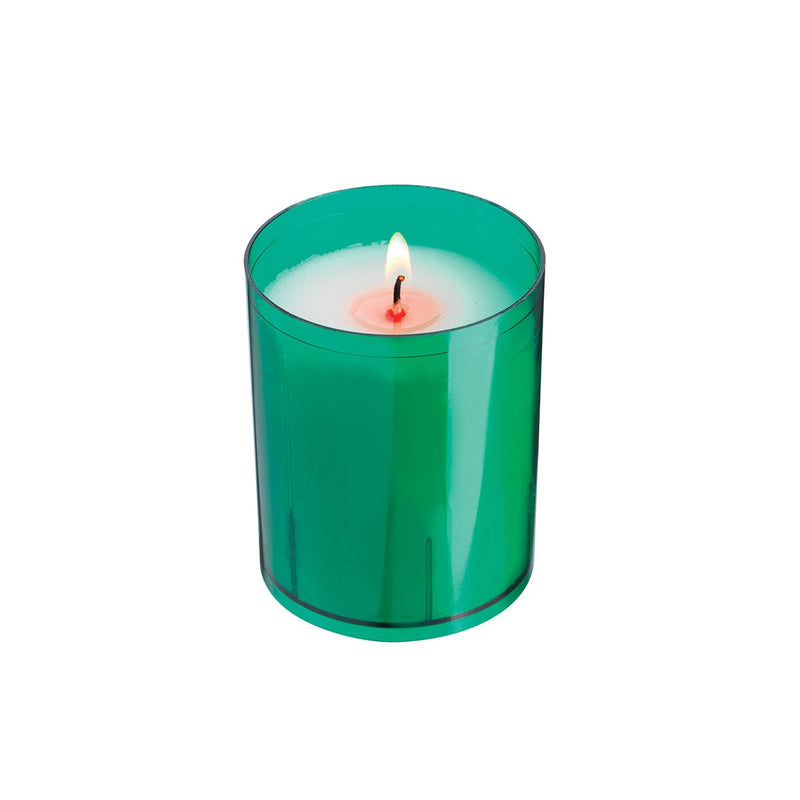 Veilleuse votive plastique recyclé V05 - Durée 20h couleurs au choix