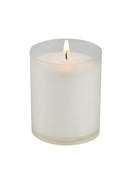 Veilleuse votive Luminat V80 blanche Combustion 20h Godet 100% végétal zéro plastique Diamètre 5 cm H 6.5 cm Ciergerie Desfossés