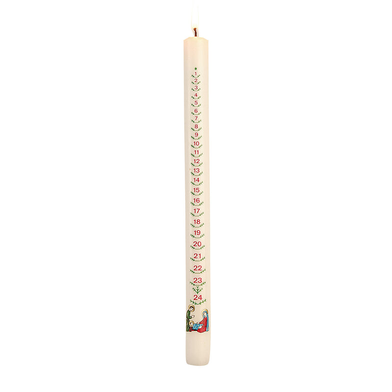 Bougies De L'Avent Lot De 4 - 3 Violet 1 Rose, 24cm De Haut, Paraffine Sans Coulure, Pour Noël, Fêtes