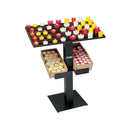 Brûloir à veilleuses 5 gradins avec ou sans tronc Les deux emplacements prévus de part et d’autre du tronc permettent un réapprovisionnement instantané Tronc central solide incorporé Capacité 60 veilleuses