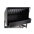 A la location : brûloir Flambeau écologique pour cierges est en acier, recouvert d'une peinture thermolaquée noire offrant une dévotion propre et sans déchet.  Le brûloir Flambeau sans plastique valorise l'environnement grâce à un bac à eau dans lequel tombent les débris de bougies en toute sécurité.