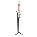 Chandelier Pascal réglable.  Selon le principe des bougeoirs d'autrefois, la hauteur du cierge pascal se règle à différents niveaux en fonction de son usure. Le cierge est toujours maintenu droit.  Fabrication artisanale française certifiée Ciergerie Desfossés. Fiers de nos produits, nous y apposons notre signature comme gage de qualité.  Pour cierge Ø 7 cm à 10 cm