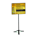 Porte-cartes en fer forgé noir.  Pour diriger vos fidèles, il peut recevoir une ou deux cartes dos à dos.