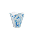 Protège-flamme cornet en papier imprimé Notre Dame de Lourdes, adapté aux cierges coniques : 20, 24, 32, 40 et 52 au kilo.