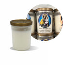 Veilleuse votive L08 à personnaliser Cire paraffine, godet plastique recyclé.  Couvercle inclus  H 8 cm Ø 6.5 cm  Combustion 28h - Ciergerie Desfossés